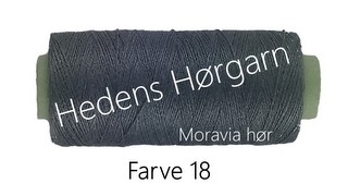 Moravia Hør 40/2 farve 18 Mørk grå